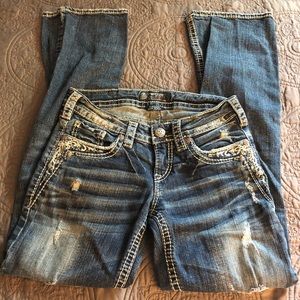 Silvers low boot cut jeans!!